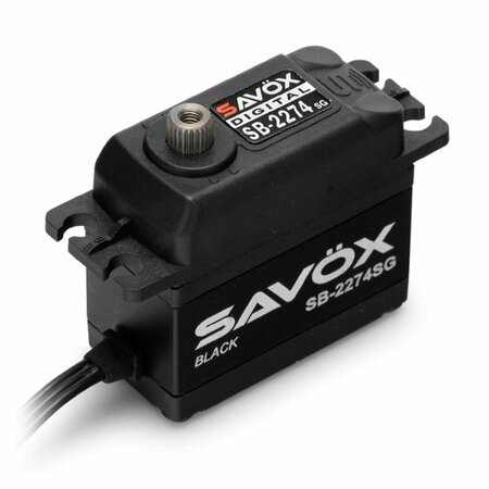 SAVOX Black Edition High Voltage Brushless Digital Servo - 0.080s SAVSB2274SG-BE